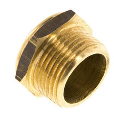 NPT 3/4'' Brass Compact Pneumatic Muffler 1.4301 Wire Mesh