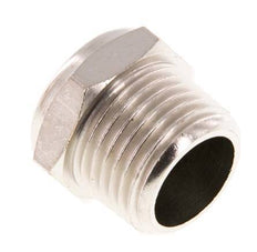 NPT 1/2'' Nickel-Plated Brass Compact Pneumatic Muffler 1.4301 Wire Mesh [2 Pieces]