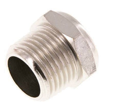NPT 1/2'' Nickel-Plated Brass Compact Pneumatic Muffler 1.4301 Wire Mesh [2 Pieces]