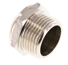NPT 3/4'' Nickel-Plated Brass Compact Pneumatic Muffler 1.4301 Wire Mesh