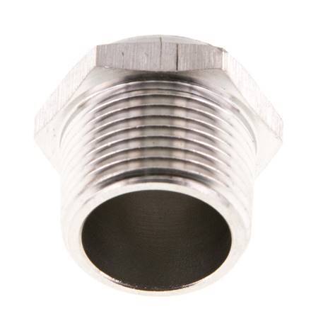 NPT 3/4'' Stainless Steel Compact Pneumatic Muffler 1.4301 Wire Mesh