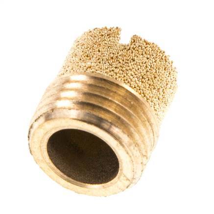 G1/4'' Sintered Bronze Compact Cylindrical Pneumatic Muffler [2 Pieces]