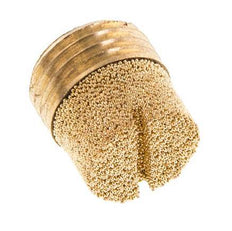 G1/4'' Sintered Bronze Compact Cylindrical Pneumatic Muffler [2 Pieces]