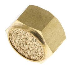 G3/8'' Sintered Bronze Compact Female Threaded Pneumatic Muffler [2 Pieces]