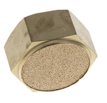 G1'' Sintered Bronze Compact Female Threaded Pneumatic Muffler