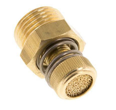 G1/2'' Brass Flow Control Muffler With Knurled Screw