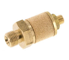 G1/8'' Brass Flow Control Muffler With Lock Nut