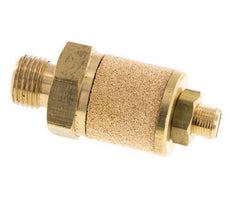 G1/8'' Brass Flow Control Muffler With Lock Nut