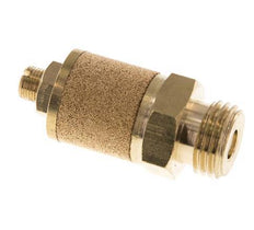 G1/4'' Brass Flow Control Muffler With Lock Nut