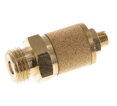 G1/4'' Brass Flow Control Muffler With Lock Nut