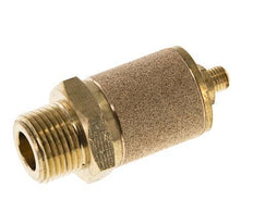 G3/8'' Brass Flow Control Muffler With Lock Nut