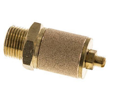 G3/8'' Brass Flow Control Muffler With Lock Nut