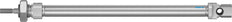 Festo Cylinder 12mm Bore 160mm Stroke ISO 6432 Double Acting - 19196