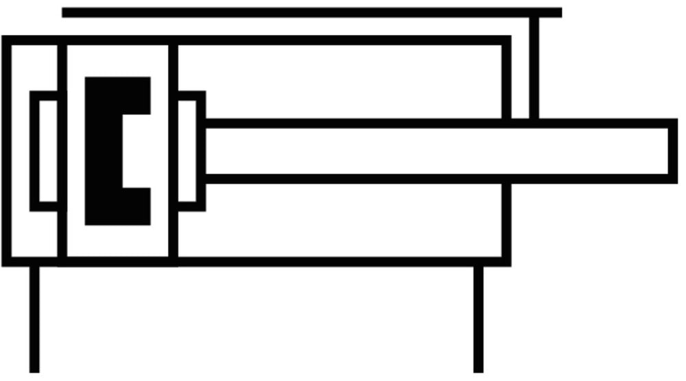 Festo Guided Actuator 63mm Bore 80mm Stroke Double Acting - 170880
