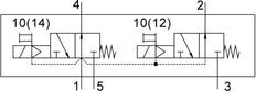 Festo 2x3/2 NO Monostable Air Solenoid Valve G1/8 600l/min - 577500