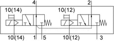 Festo 2x3/2 NO Monostable Air Solenoid Valve G3/8 1600l/min - 8036710
