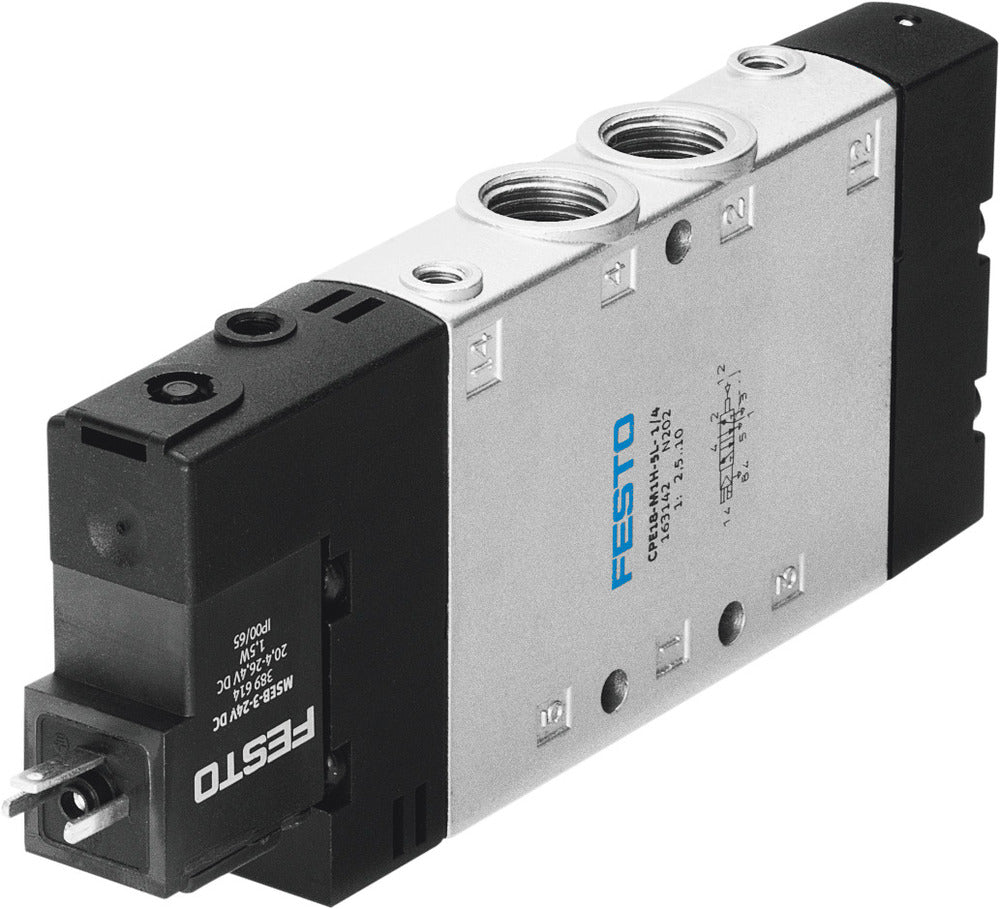 Festo 5/2 Monostable Air Solenoid Valve G1/4 1500l/min - 163146