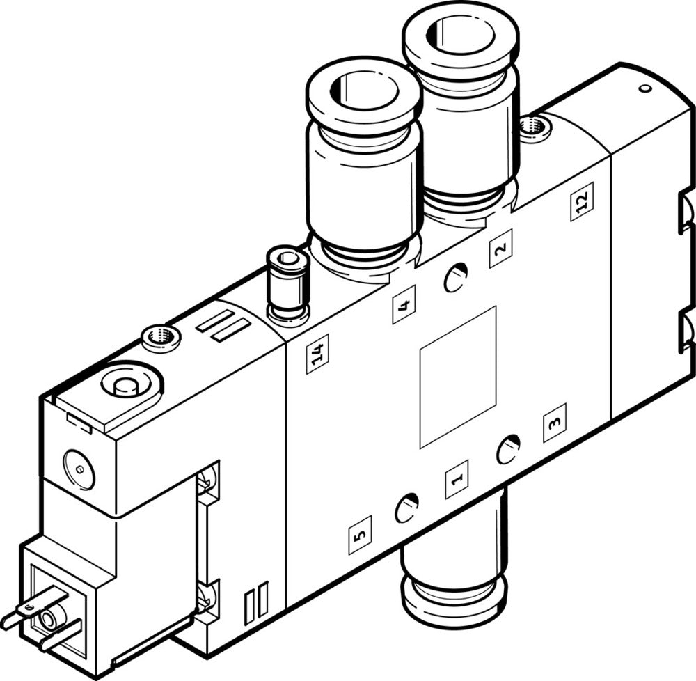 Festo 5/2 Monostable Air Solenoid Valve QS-10 1000l/min - 163802