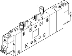 Festo 5/3 Pressurized Air Solenoid Valve G3/8 2600l/min - 170306