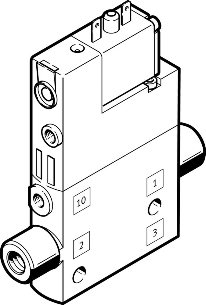 Festo 3/2 NC Monostable Air Solenoid Valve M5 190l/min - 196845