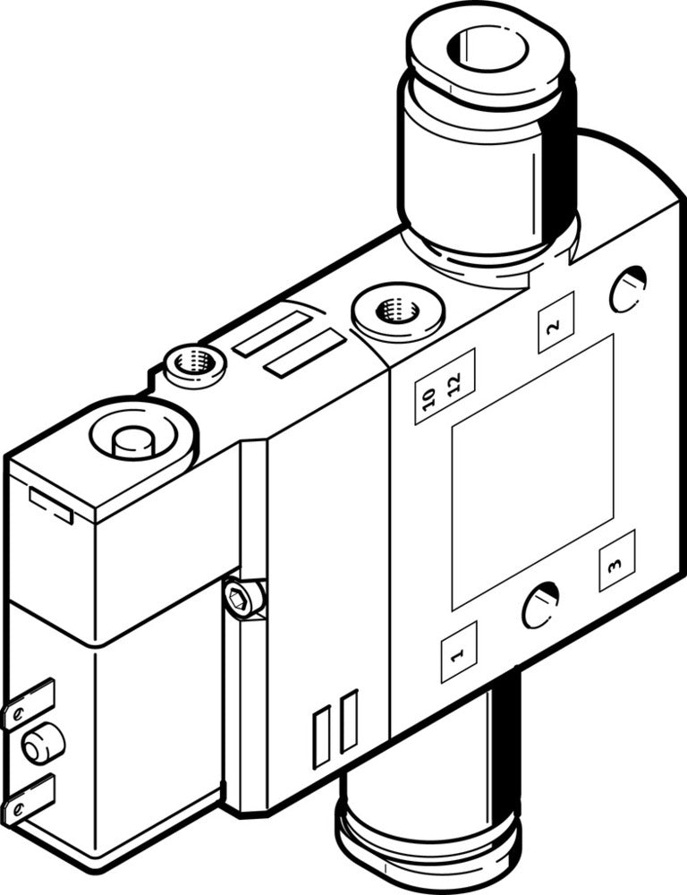 Festo 3/2 NO Monostable Air Solenoid Valve QS-6 510l/min - 196891