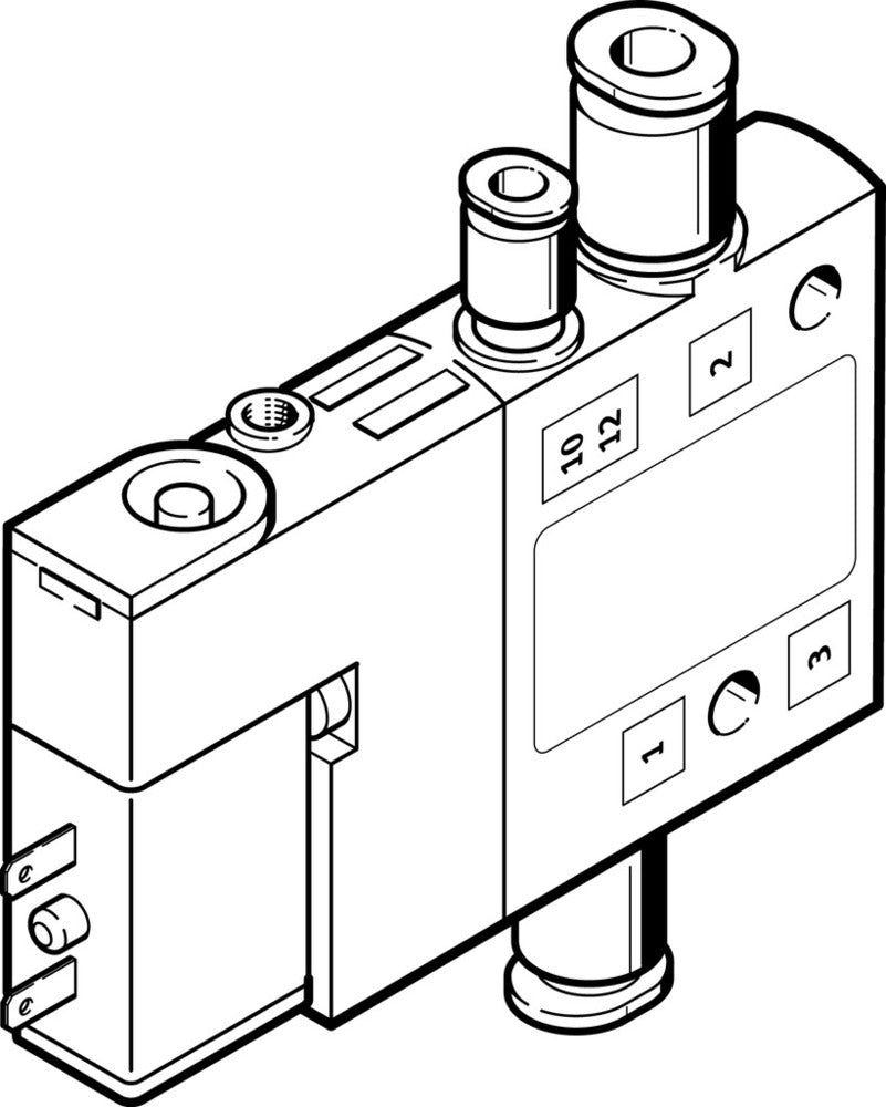 Festo 3/2 NO Monostable Air Solenoid Valve QS-6 300l/min - 196856