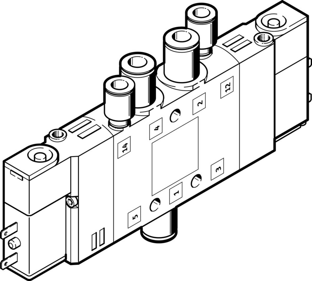 Festo 5/2 Bistable Air Solenoid Valve QS-4 180l/min - 196879