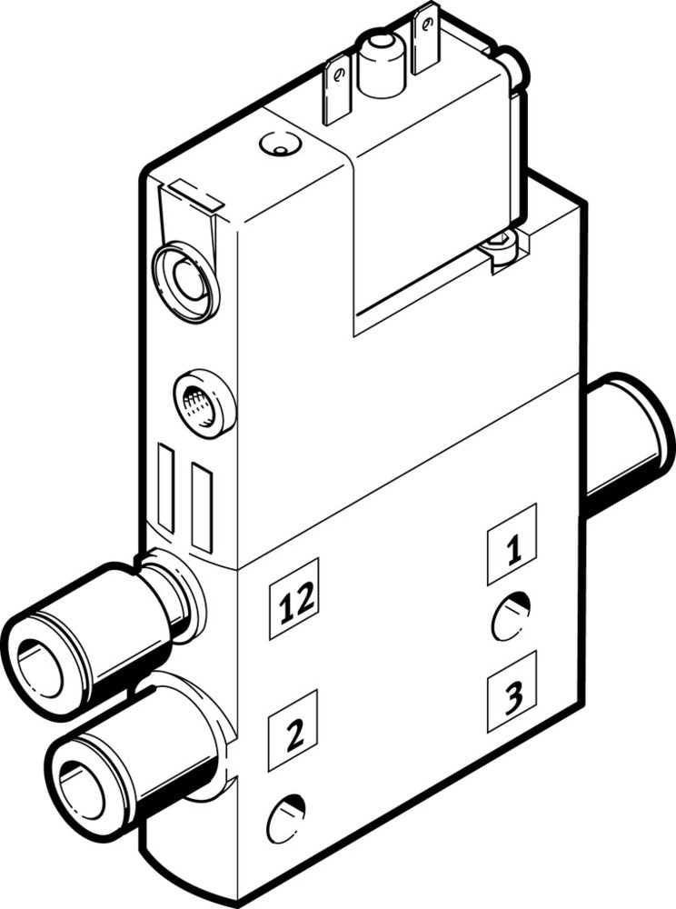 Festo 3/2 NC Monostable Air Solenoid Valve QS-8 810l/min - 196890