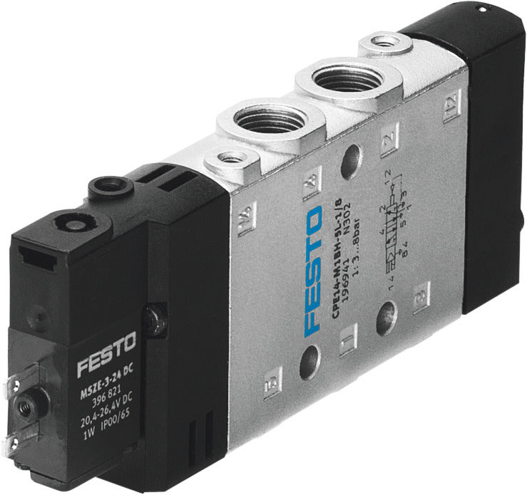 Festo 5/2 Monostable Air Solenoid Valve G1/8 800l/min - 196941