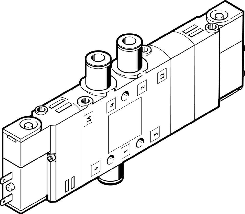 Festo 5/3 Exhausted Air Solenoid Valve QS-4 180l/min - 533149