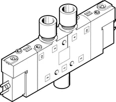 Festo 5/3 NC Air Solenoid Valve M5 180l/min - 533159