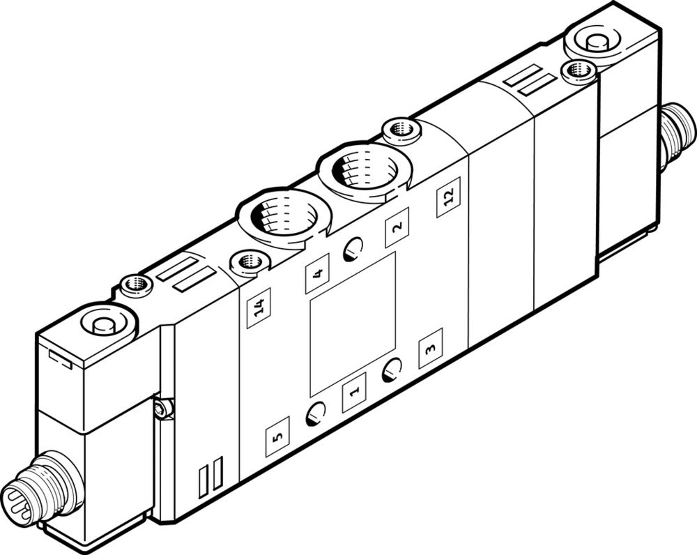 Festo 5/3 Pressurized Air Solenoid Valve M7 300l/min - 550232