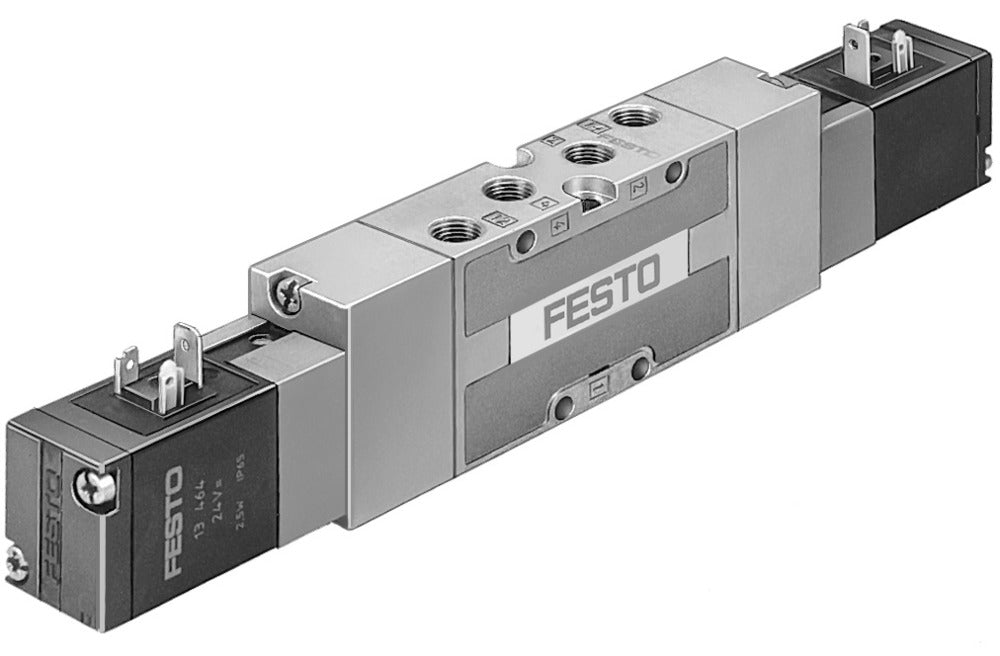 Festo 5/3 Pressurized Air Solenoid Valve G1/4 1600l/min - 31006