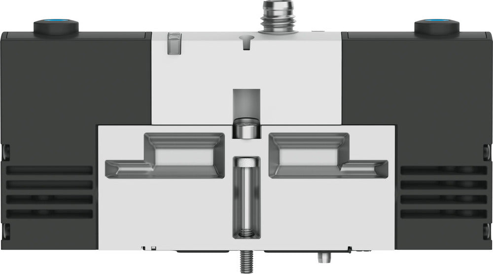 Festo 5/3 NC Air Solenoid Valve Size 18mm ISO 15407-1 Size 02 VDMA 24563 450l/min - 534778