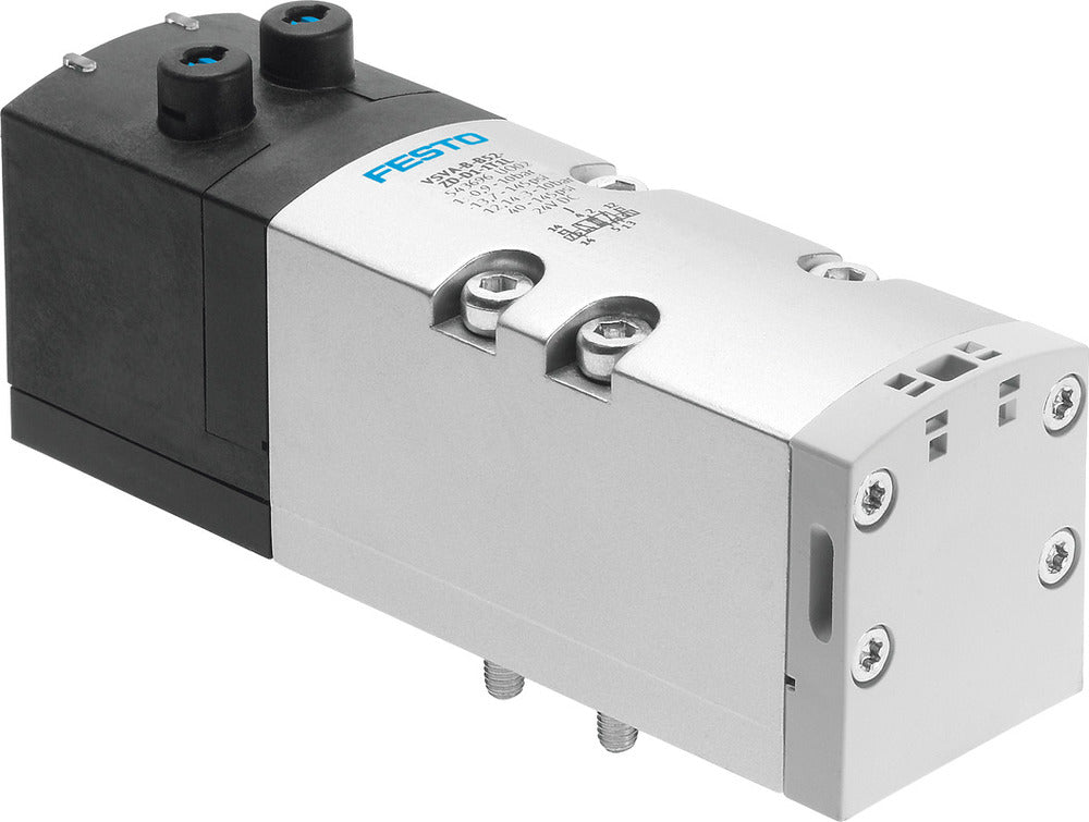 Festo 5/3 Exhausted Air Solenoid Valve Size 1 ISO 5599-2 1200l/min - 8034810
