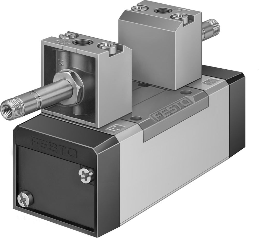 Festo 5/3 Exhausted Air Solenoid Valve Size 1 ISO 5599-1 1200l/min - 152565