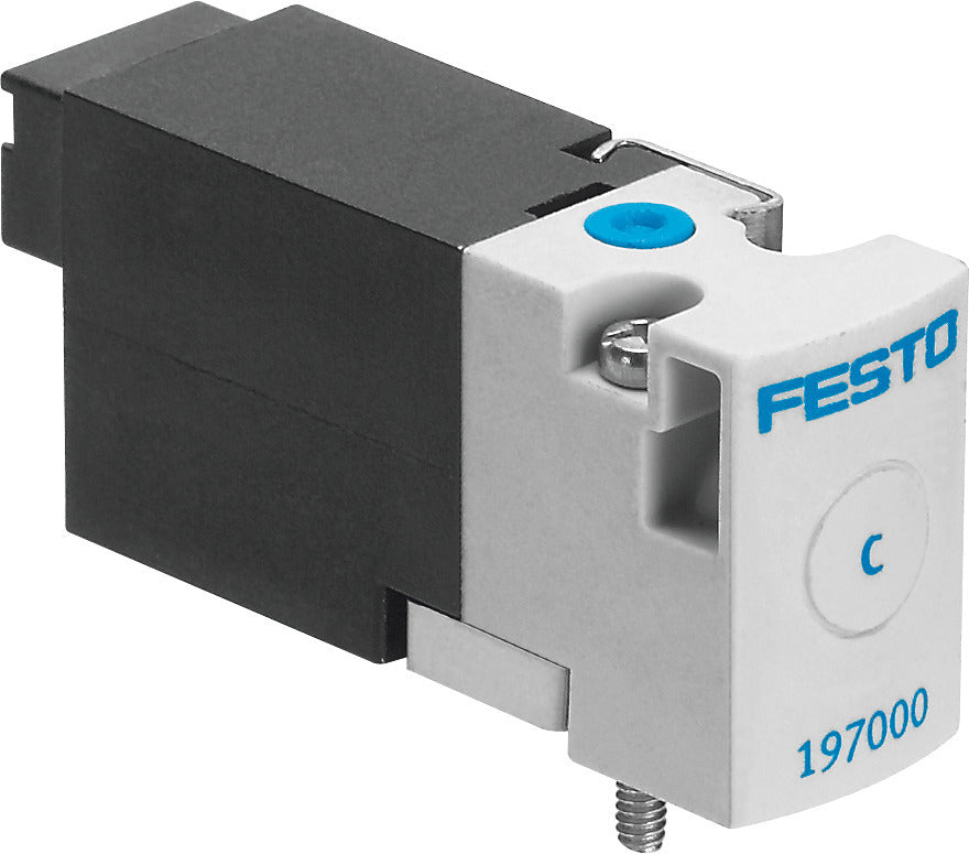 Festo 3/2 NC Monostable Air Solenoid Valve Sub-base 10l/min 0 - 8bar/0 - 116psi - 197002