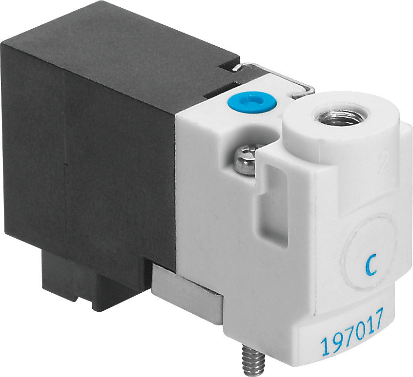 Festo 3/2 NO Monostable Air Solenoid Valve M3 10l/min 0 - 6bar/0 - 87psi - 197033