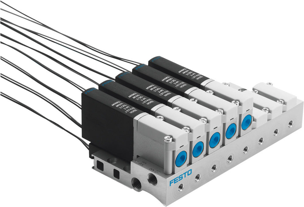 Festo 5/2 Monostable Air Solenoid Valve Sub-base 90l/min -0.9 - 8bar/-13 - 116psi - 525103