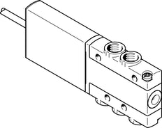Festo 5/2 Monostable Air Solenoid Valve M7 90l/min -0.9 - 8bar/-13 - 116psi - 525115