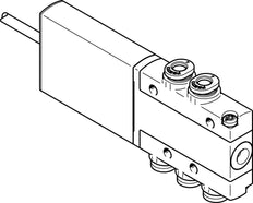 Festo 5/2 Monostable Air Solenoid Valve QS-4 90l/min -0.9 - 8bar/-13 - 116psi - 525119