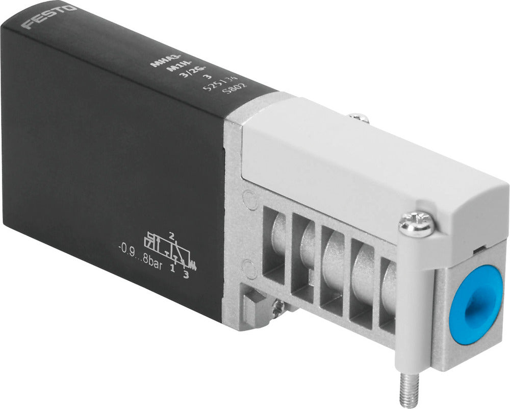 Festo 3/2 NC Monostable Air Solenoid Valve Sub-base 200l/min -0.9 - 8bar/-13 - 116psi - 525134