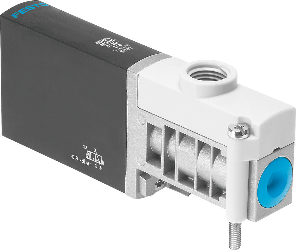 Festo 3/2 NO Monostable Air Solenoid Valve G1/4 400l/min -0.9 - 8bar/-13 - 116psi - 525198