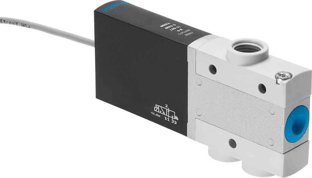 Festo 3/2 NC Monostable Air Solenoid Valve G1/4 400l/min -0.9 - 8bar/-13 - 116psi - 525188