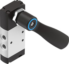 Festo 5/3 Exhausted Hand Lever Valve G1/8 530l/min -0.95 - 10bar/-14 - 145psi - 4165867
