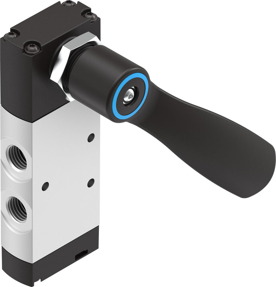 Festo 5/2 Bistable Hand Lever Valve G1/4 1200l/min -0.95 - 10bar/-14 - 145psi - 4165864