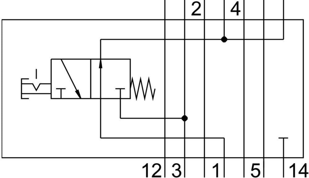 Festo Vertical Pressure Shut-Off Plate - 549103