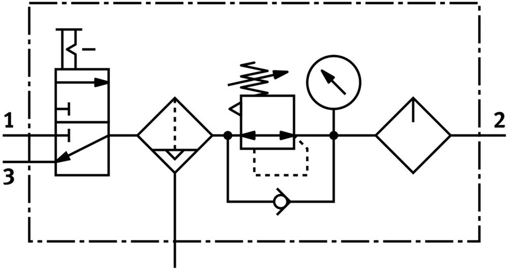 Festo Air Preparation Unit G1/2'' 1-12bar 3100l/min 40µm - 542278