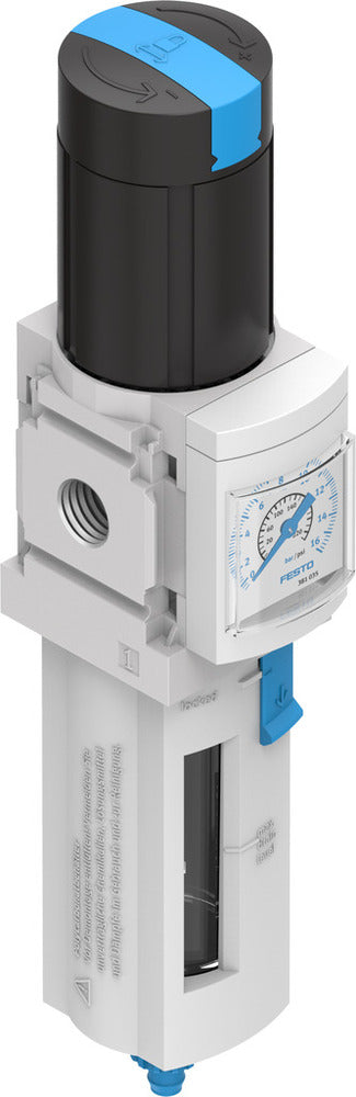 Festo Compressed Air Filter Regulator G1/4'' 0.3-7bar 1500l/min 5µm - 529145