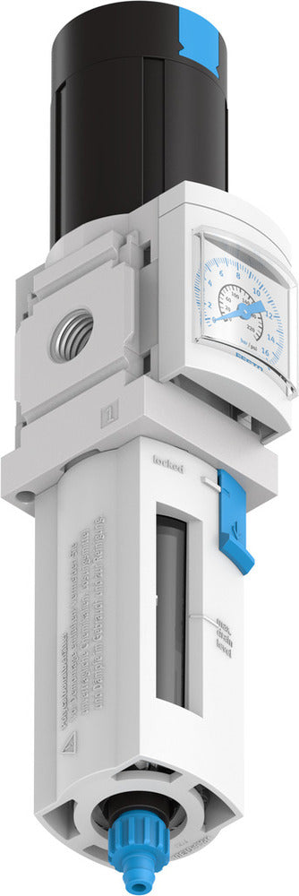 Festo Compressed Air Filter Regulator G1/4'' 0.5-12bar 1500l/min 40µm - 529156